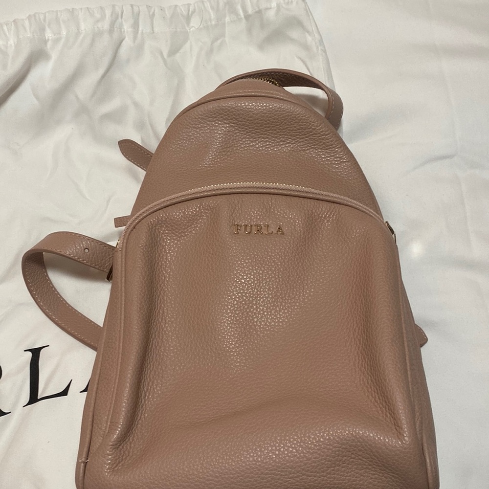 Dusty pink Furla backpack